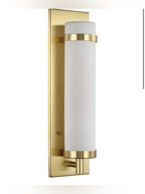 Progress Lighting Hartwick Collection Satin Brass One-Light Wall Sconce, 18.00x5